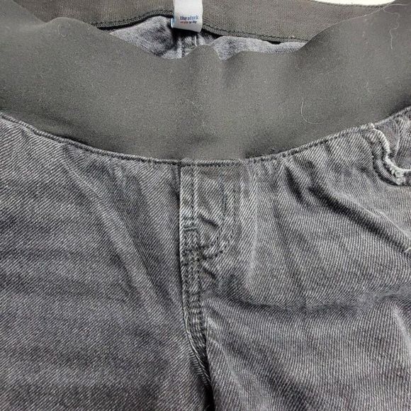 Old Navy Maternity Slouchy Straight Jeans Women's Size 2 Short Black Denim 29X24 - Picture 5 of 9